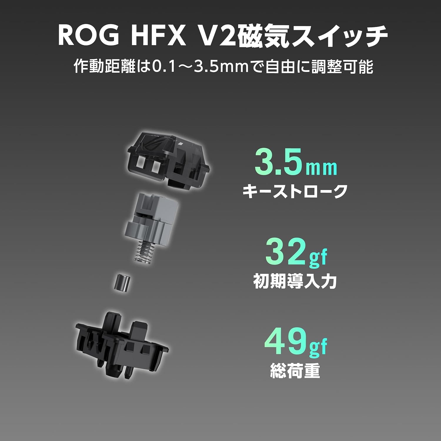 Amazon.co.jp: ASUS ROG Falchion Ace 75 HE ブラック / 75%レイアウト
