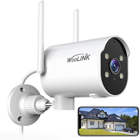 2K Security Camera Outdoor WiFi, Motion Detection