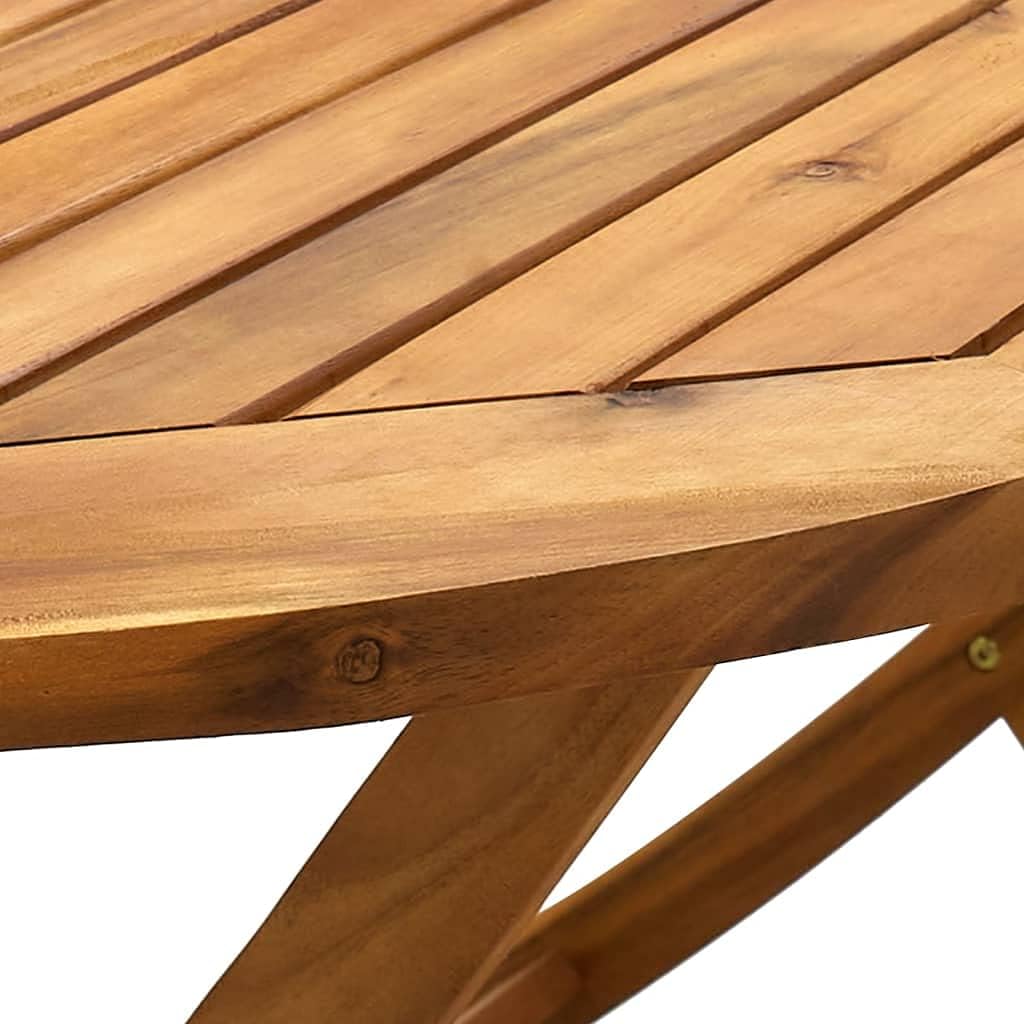vidaXL Folding Patio Table in folded position
