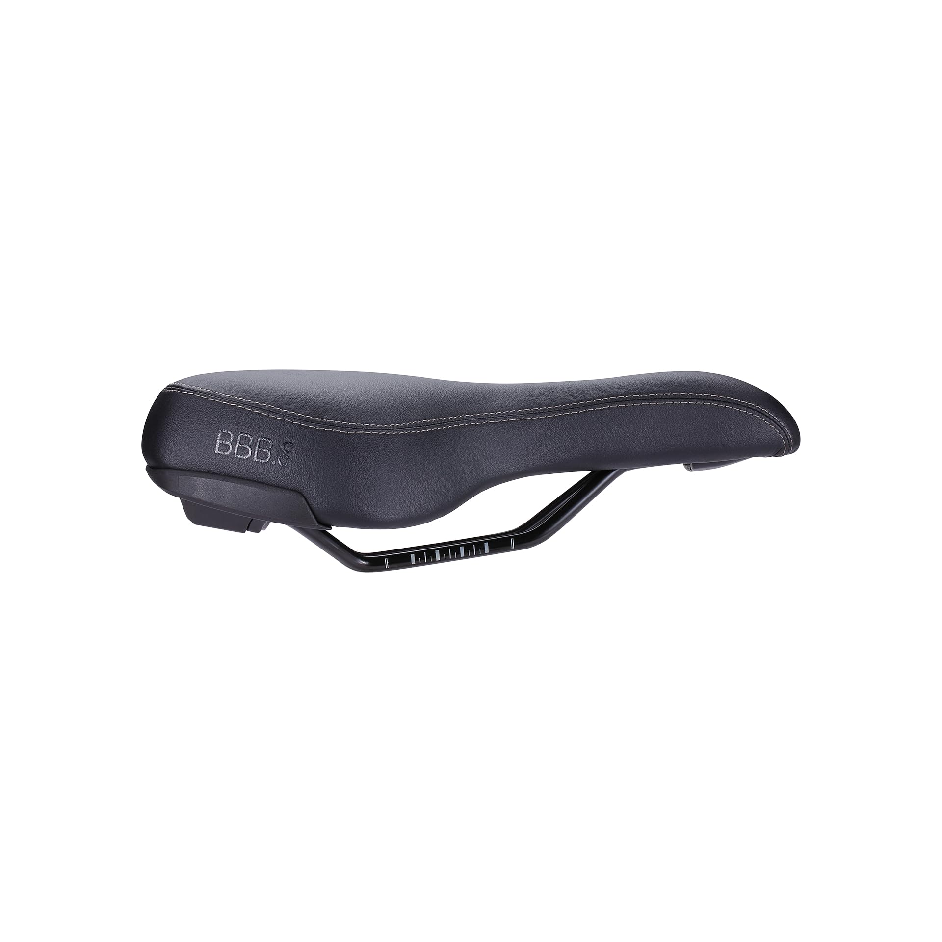 BBB Selle de vélo Active SoftShape I BSD-122 - Unisexe - Design Sportif - avec découpe - Noir