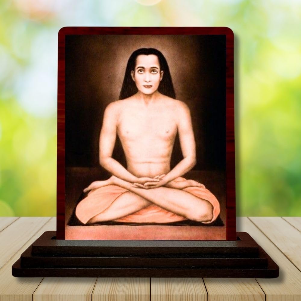 Car Desk/Table Top Mahavatar Babaji Wooden Photo Stand 3x4 Inches, Compact & Stylish Spiritual Display For Car, Home & Office (Pack Of 1) (F14463)-image-43