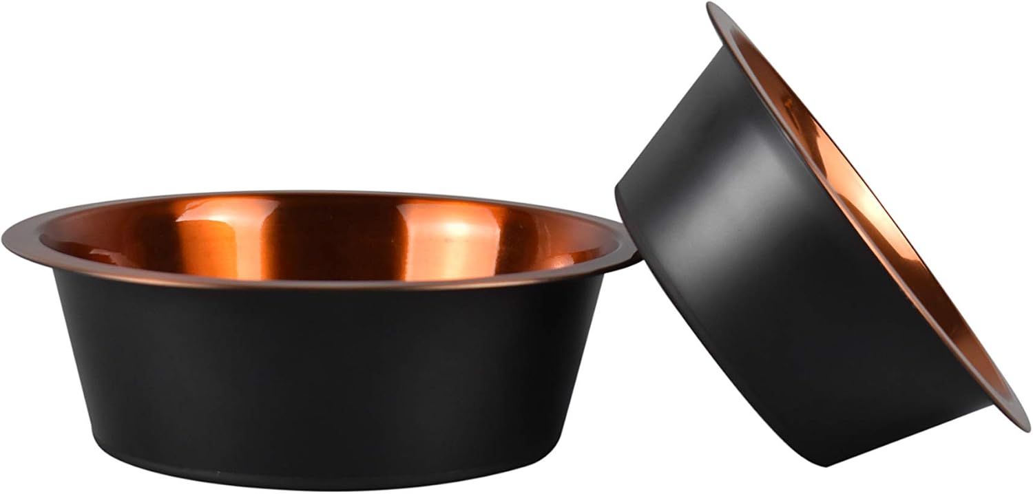 copper dog bowl