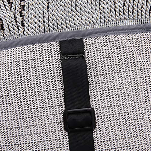 Octorose Thick Linen Grey Anti-Slip Grip Sofa And Couch Protector, Sectional Sofa Cover, Sofa Arm Covers, With Removable And Adjustable Strap Color Grey/Black/Beige Mixed (35X35, Lin-Grey) #TOP3