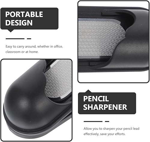 Miniatura 4 de 2 unids sacapuntas puntero boceto papel de lija lápiz multifunción con soporte de clip de pintura para estudiantes artistas, herramientas de dibujo