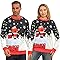 QMKKX Ugly Christmas Sweatshirts for Women Men,Ugliest Tacky Unisex Womens Mens Sweatshirt,Funny Rude Crewneck Xmas Sweater Shirt,Novelty Festive 3D Print Round Neck Pullover Holiday Party Outfit Top