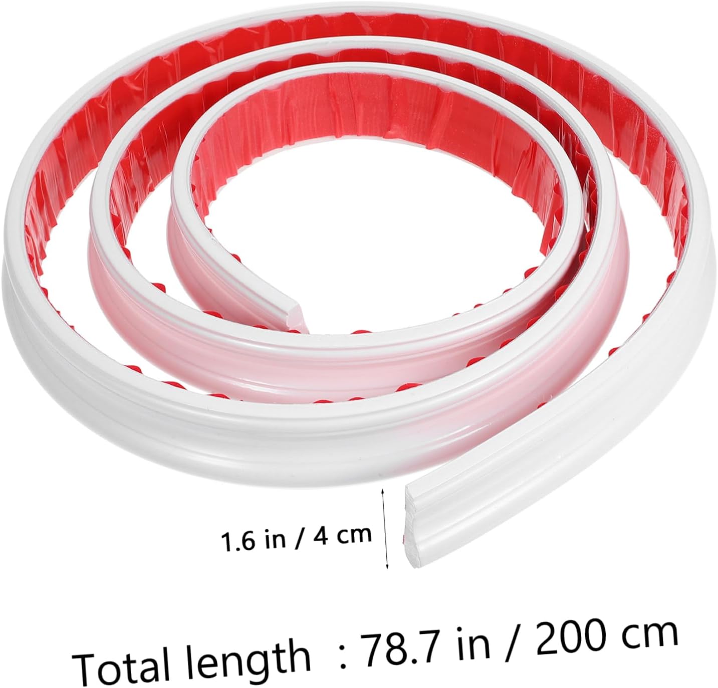 2m Peel and Stick Wall Trim Molding Wide Self-Adhesive Fluted Trim Panel for Easy Installation Home Decor Chair Rail Mirror Wall Tile Edges Scratch