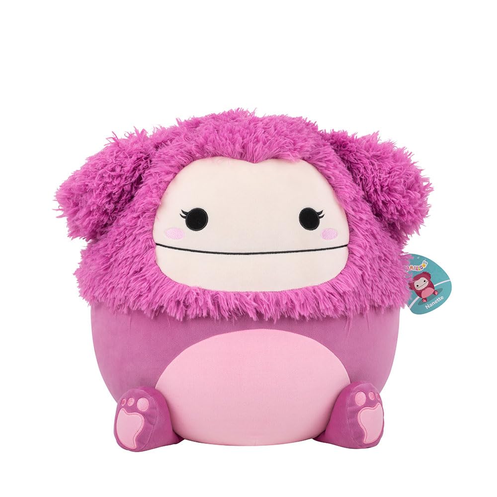 Raspberry Pink Bigfoot Nanette, 16-Inch by Squishmallows