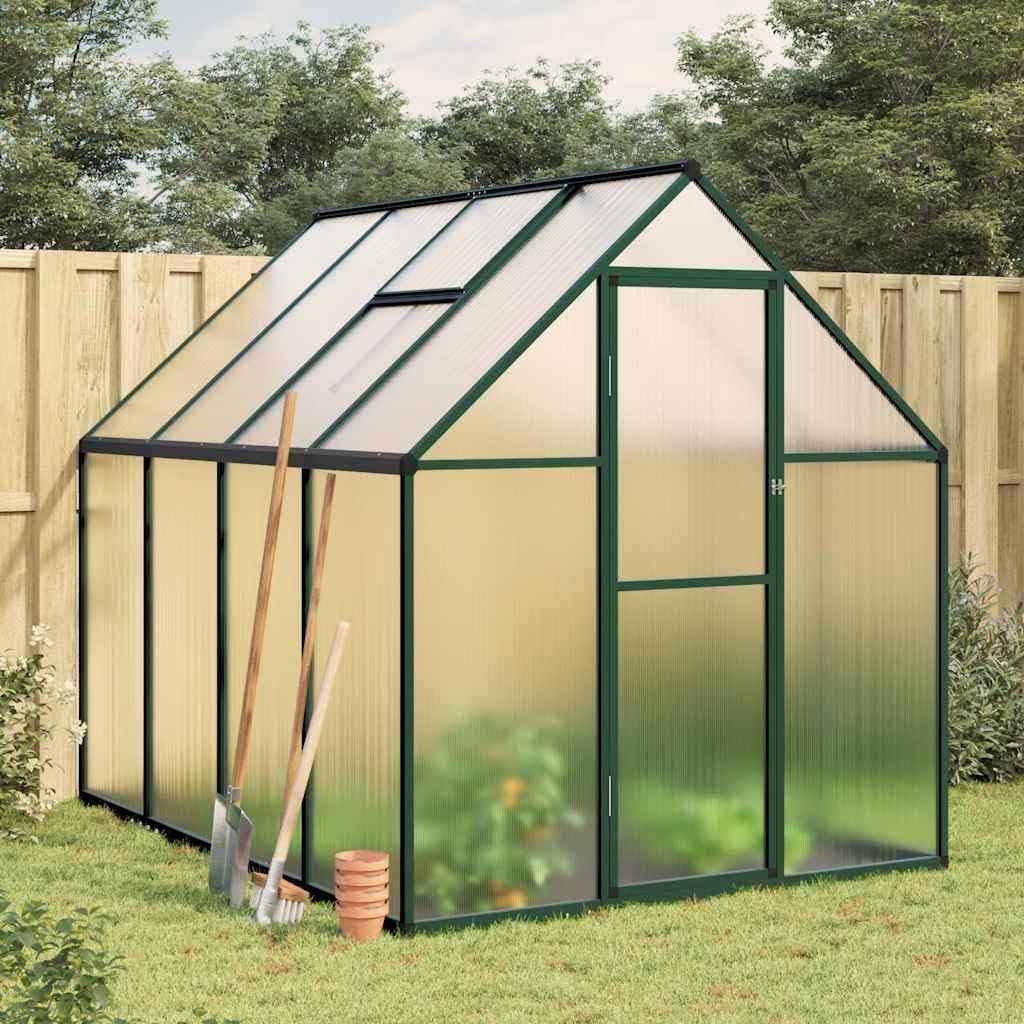 Zielona podstawa Greenhouse Rama 224 x 169 x 195 cm aluminium PC Panels