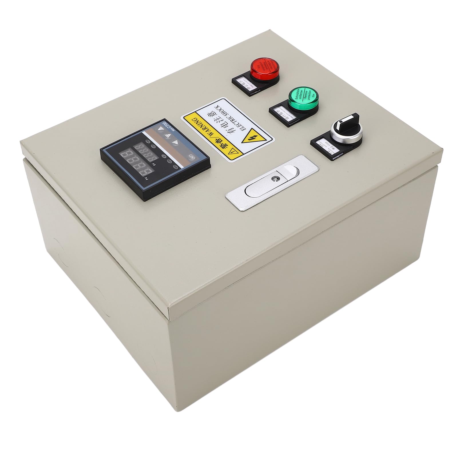 KIMISS Controlador de Temperatura PID con Termopar K, Caja de Control de Termostato Digital para Aplicaciones Industriales, 380VAC, Potencia 15KW