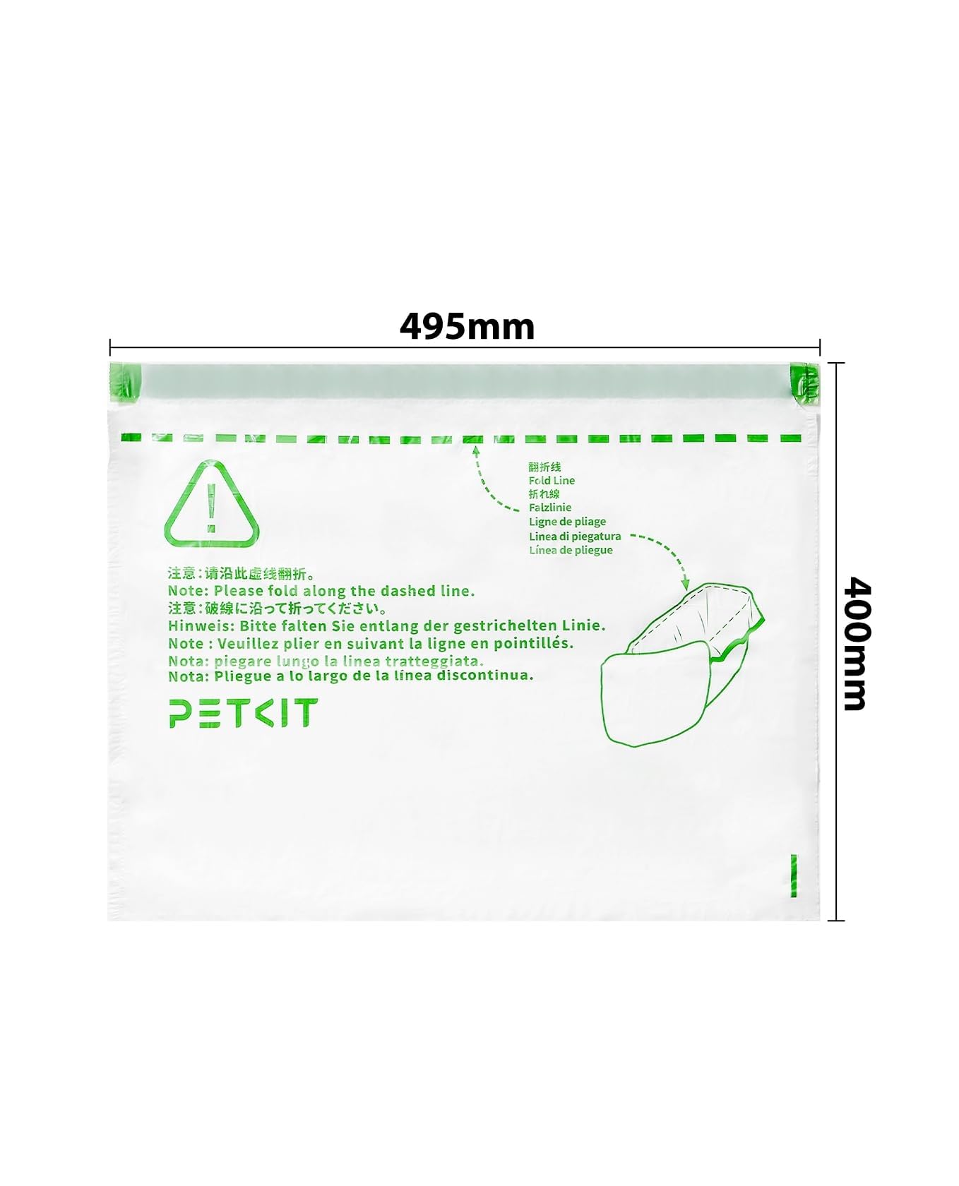 PETKIT Bolsa de Arena para Gatos, Bolsa de Arena de Repuesto para PURA MAX 2 y PUROBOT MAX PRO 2, Resistente a Arañazos, Duradera, 5 Rollos (90 Piezas)