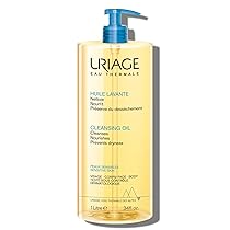 Uriage Olio detergente con glicerina 25% – 2 in 1: deterge e idrata delicatamente – Olio doccia schiumogeno per tutta la famiglia – Viso e corpo – Senza sapone, Ph fisiologico, pelle sensibile