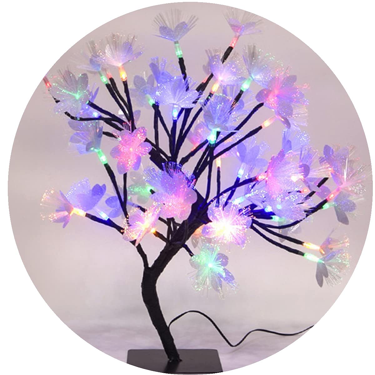 Árboles de navidadÁrbol Bonsái Lámpara De Mesa, Árbol De Luz Artificial LED Ajustable Ramas Luces,Con Telecomando,Para Bodas,Dormitorios, Decor,A,36 lights