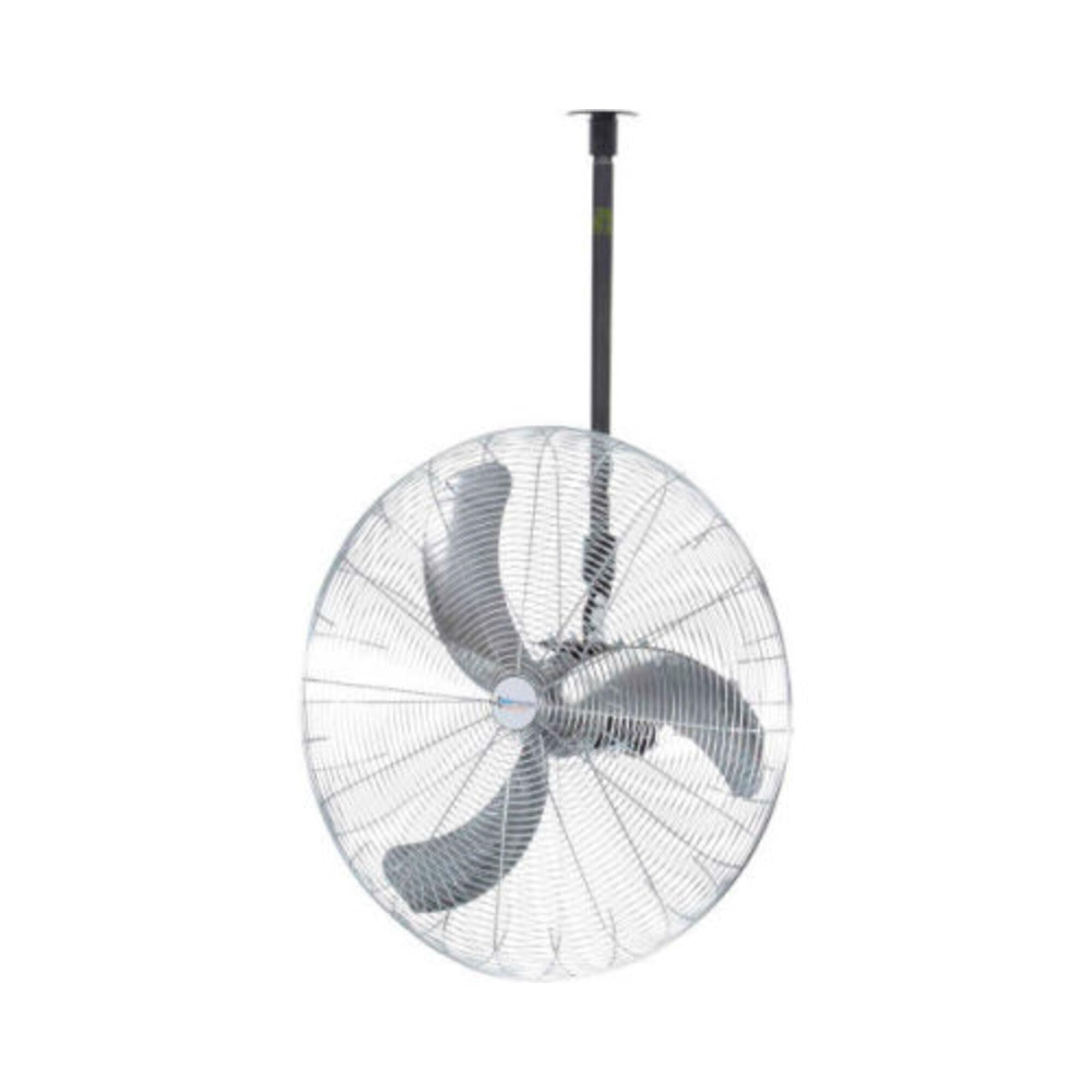 Fan 30" Ceiling Mount Fan 1/4 HP 8723 CFM by Airmaster – 13.25"L x 33.38"W x 33.38"H, Aluminum, Gray/Black, Model 20680K