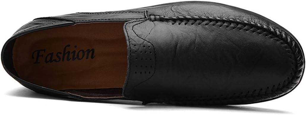 Go Tour Men's Premium Genuine Leather Casual Slip on Loafers Breathable Driving Shoes Fashion Slipper - Image 4