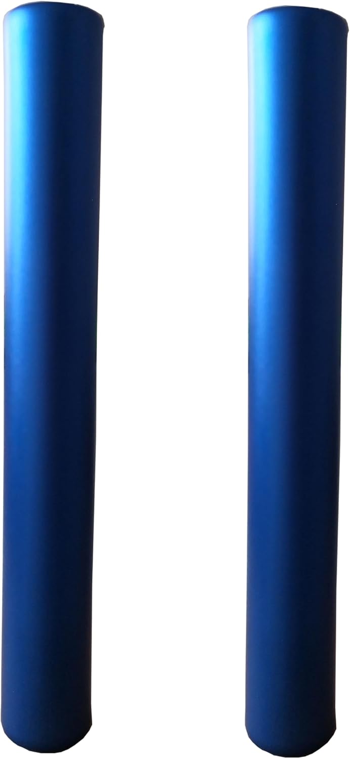 Silver Arrow 2 Pieces Outdoor Run Team Relay Batons,Light Weight Track Batons