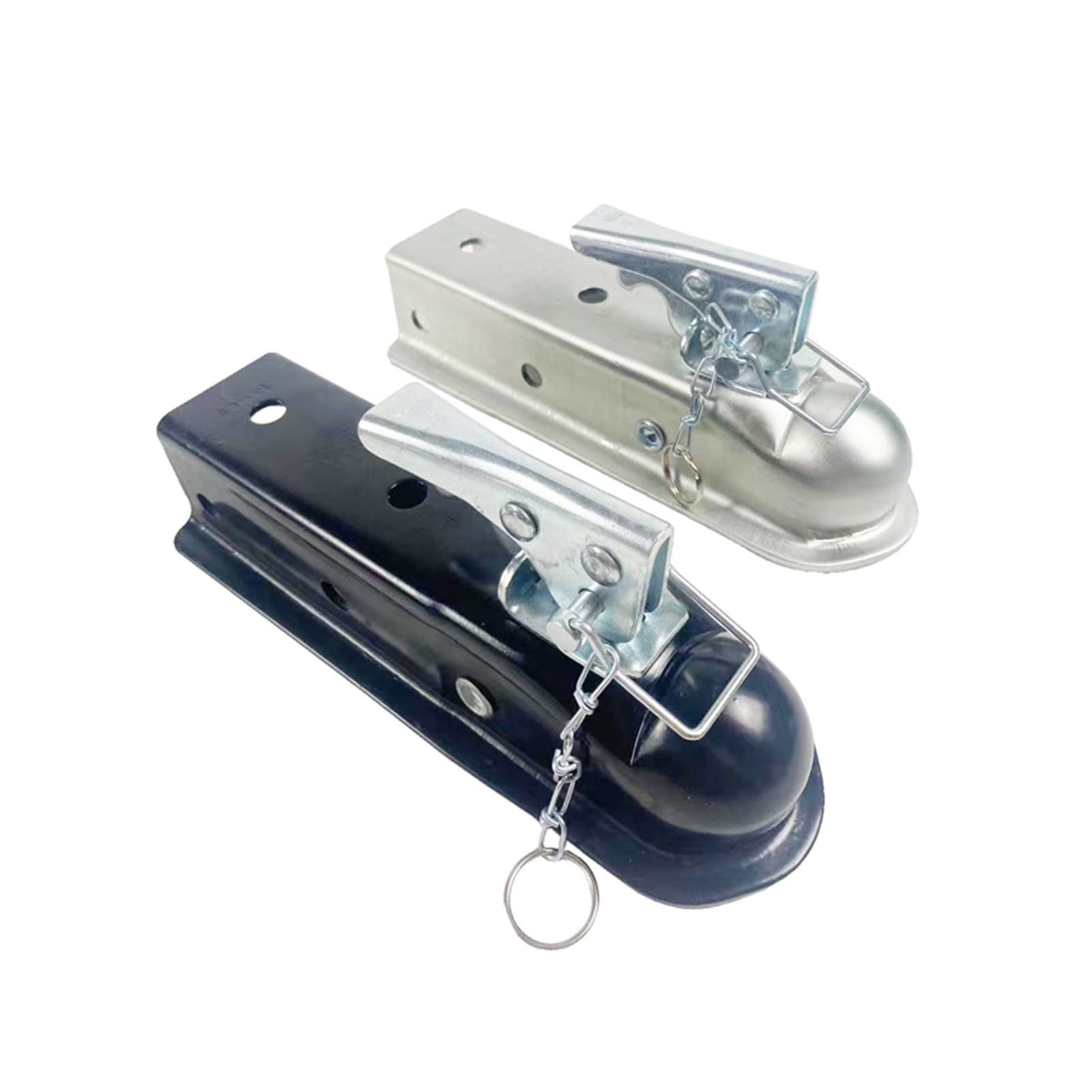 Anhängerkupplung, Trailer 2 "x 2" 3500lbs Anhängerkuppler Hitch Ball Kopplung gerade Zunge Rv. Teile Camper Caravan Zubehör(Gris)