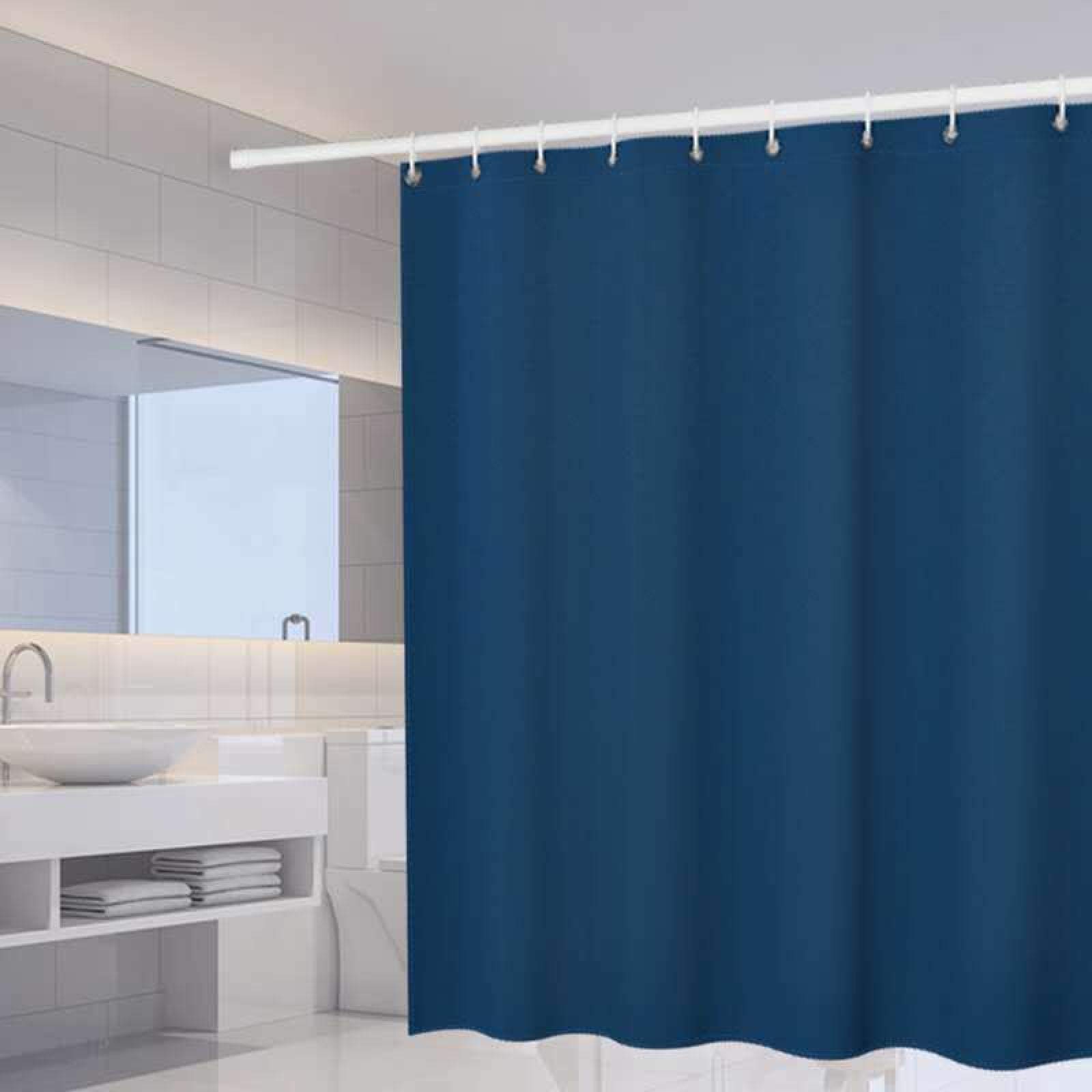 Tenda Doccia 200x270 Cm Blu - Poliestere Impermeabile, 12 Ganci, Bordo Ponderato, Lavabile, Stampa Tigre