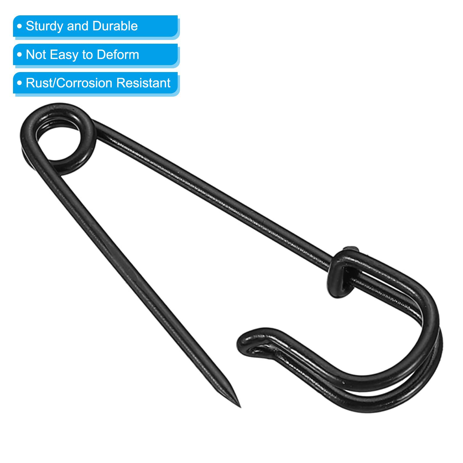 TA-VIGOR 12Pcs Large Safety Pins, 13.5mm Strong Extra Sturdy Bulk Blanket Pin - Image 4