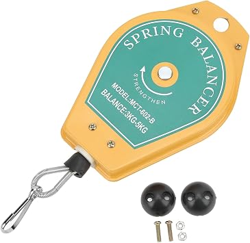 Retractable Spring Balancer, Multifunctional 3 to 5Kg Load Bearing Spring Balancer Retractable Tool Fixture Holder Hanging Equipment with Fittings for Automobile Parts Welding Assembly Lines