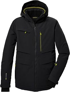 Killtec Herren Skijacke/Funktionsjacke mit abzippbarer Kapuze und Schneefang KSW 43 MN SKI JCKT, schwarz, XL, 41976-000