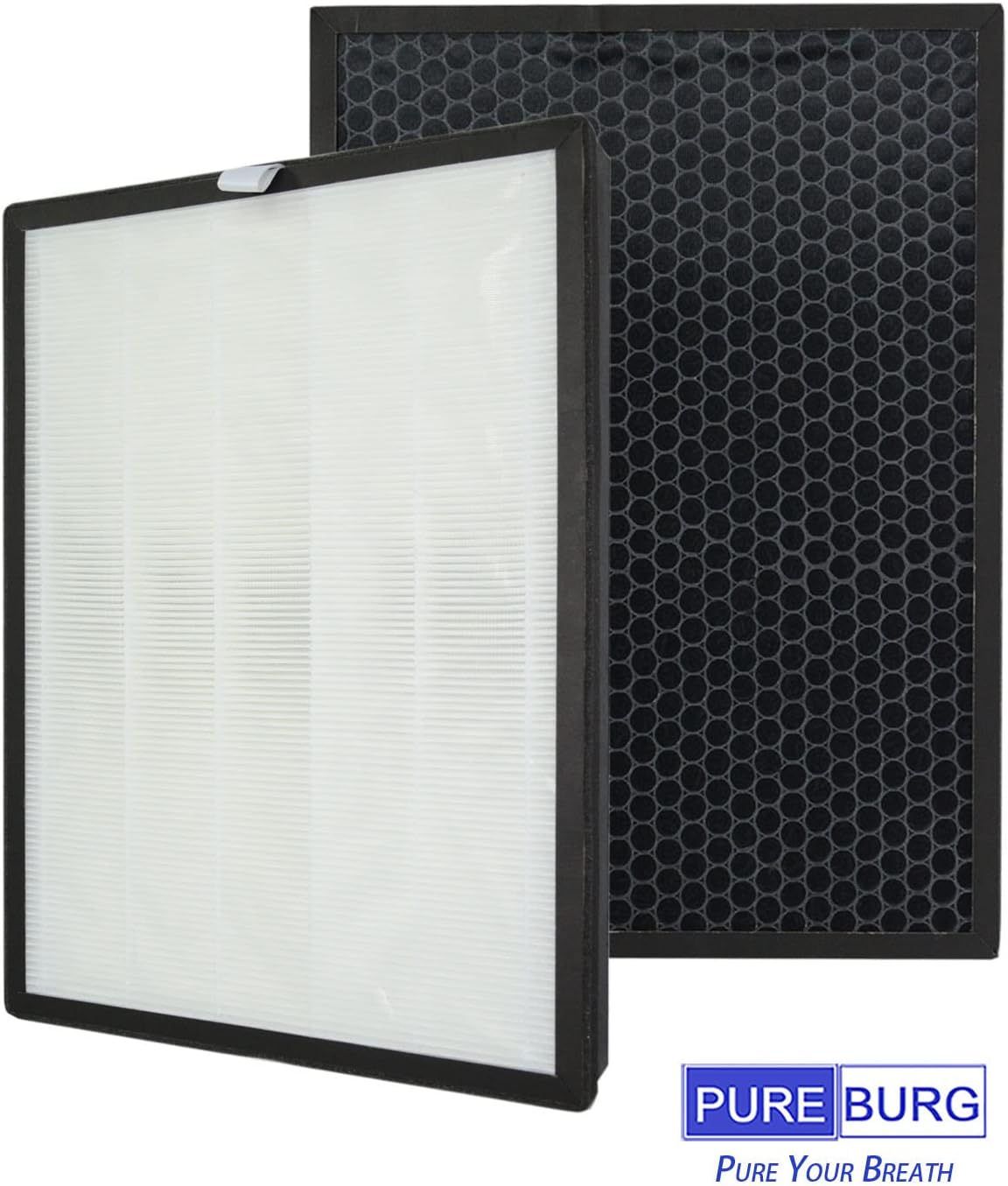 PUREBURG Replacement Filter Compatible with COLZER BKJ-33 Air Purifier,1-Pack H13 HEPA Activated Carbon 2-IN-1 3-Stage Filtration Air Clean Dust VOCs - Image 5