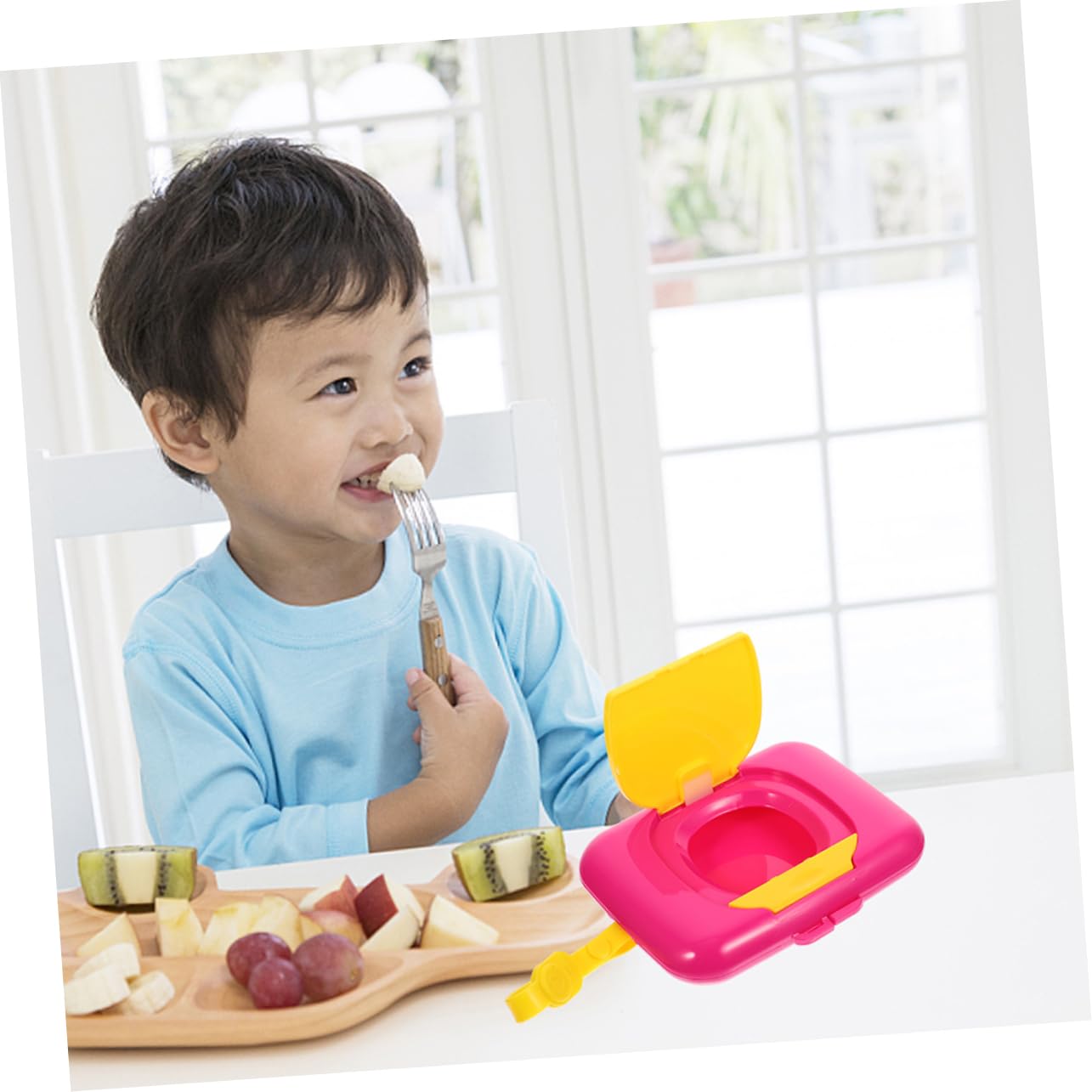 Portable Baby Wipes Dispenser Case 2pcs Refillable Holder image 5