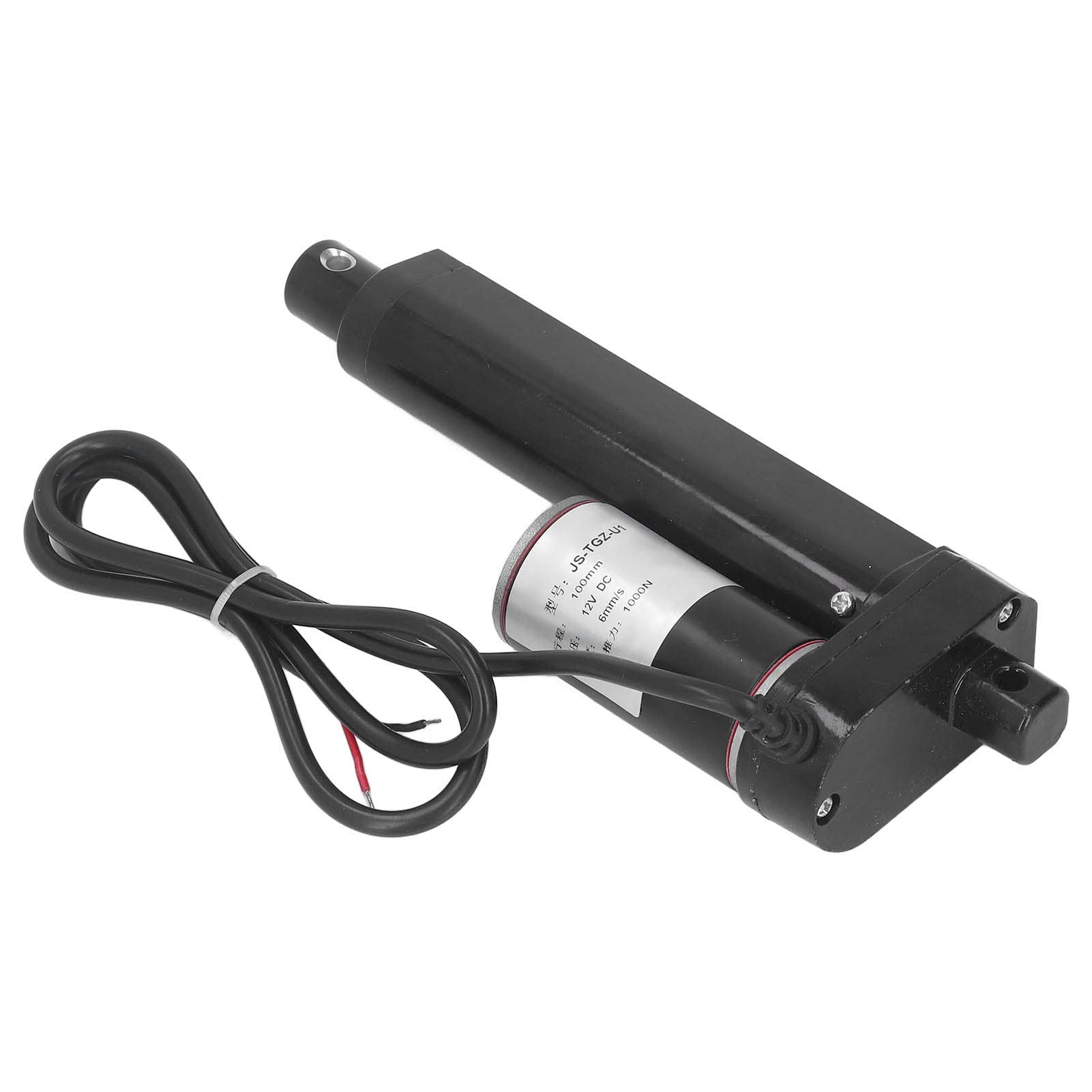 Garosa Siłownik Liniowy 12V DC o Skoku 100mm 1000N IP65, ze Wspornikiem Montażowym do Elektrycznego Podnośnika do łóżka Medycznego (Tylko siłownik)