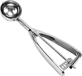 Saebye Medium Cookie Scoop, 2 Tbsp / 30ml / 1 oz, Size #40 Cookie Dough Scoop, Cookie Scoops for Baking, 1 25/32 inches / 4.5 CM Ball, 18/8 Stainless Steel, Secondary Polishing