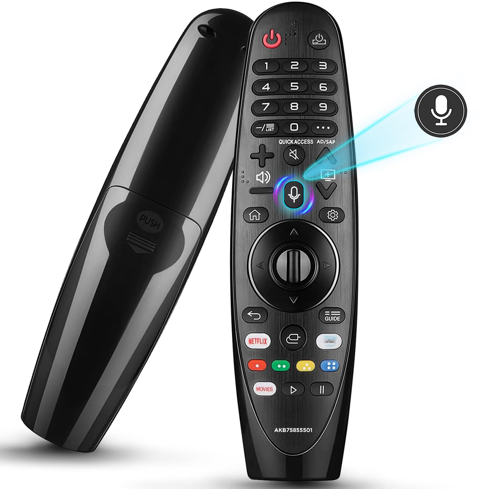 Magic Remote with Voice and Pointer Function Compatible with LG 2018-2024 Smart TV, fits for LG TV MR20GA Remote Replacement, for MR24GA MR23GA MR22GA MR21GA MR20GA Voice Magic Remote