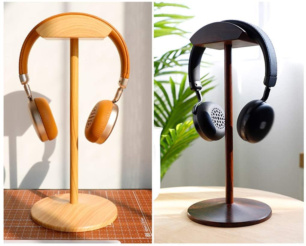 Supporto Per Cuffie Porta Cuffie Supporto Per Cuffie Staffa Da Tavolo Stabile Rimovibile Per Gioco Accessori Per Auricolari Organizzare(Walnut Texture)