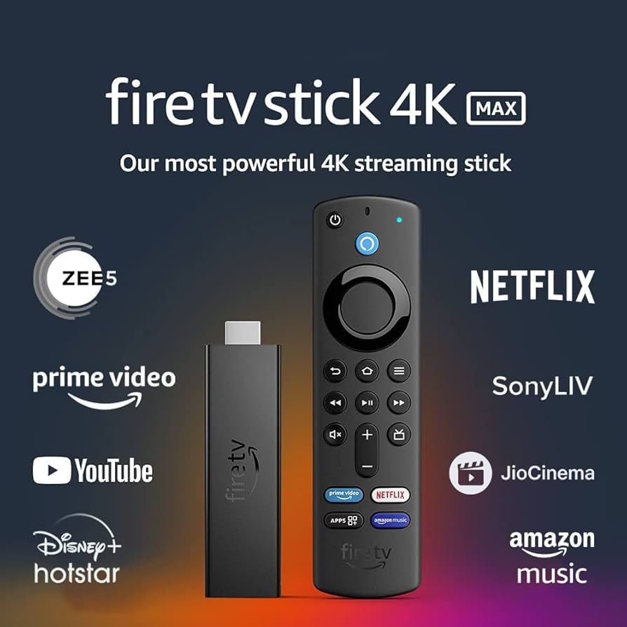 Certified Refurbished Fire TV Stick 4K Max streaming device