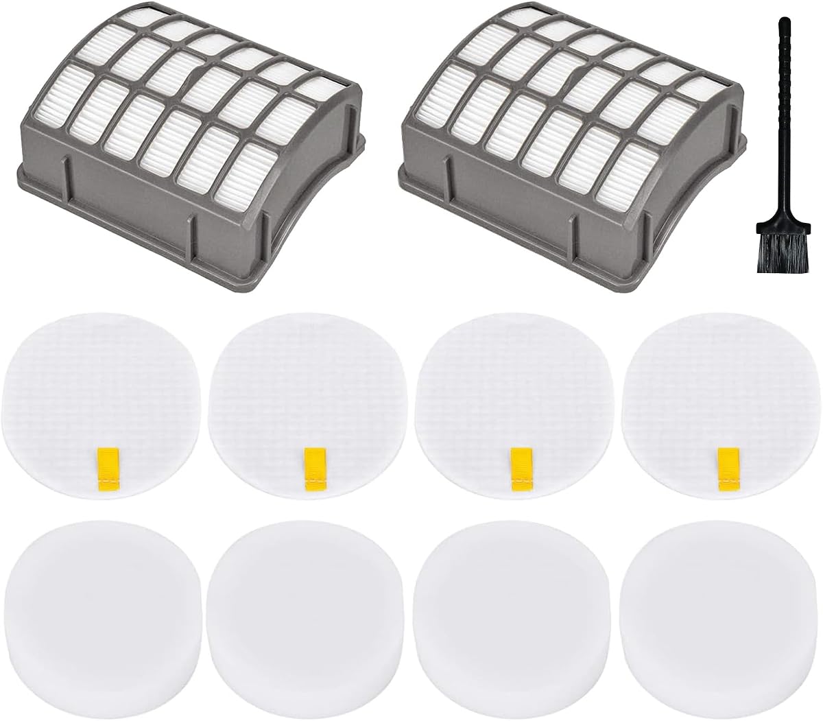Filter Replacement Parts for Shark Navigator Professional NV60 NV70 NV71 NV80 NVC80C NV90 NV95 NV130 NV141 UV420,Rotator Professional XL Capacity NV90, 2 HEPA+4 Foam&Felt Filters