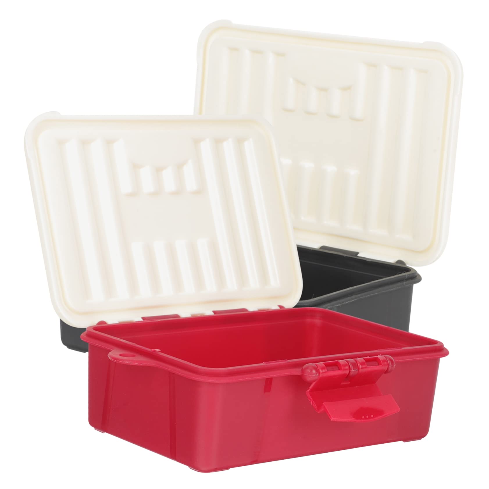 Hemoton 3sets Card Poker Cards Storage Plastic Beads Cases Small Beads Cases Organizing 2pcs*3