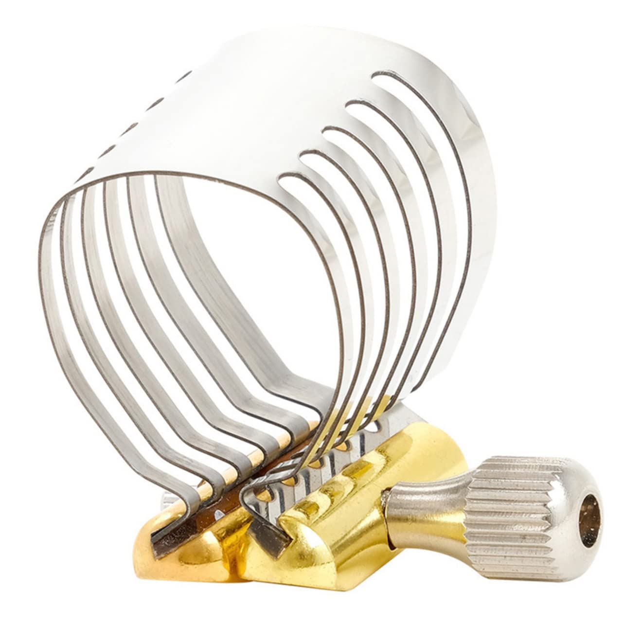 ibasenice 2pcs Saxophone Ligature Clip Metal Sax Reed Clamp No Burrs Elegant Design for Saxophone Accessories