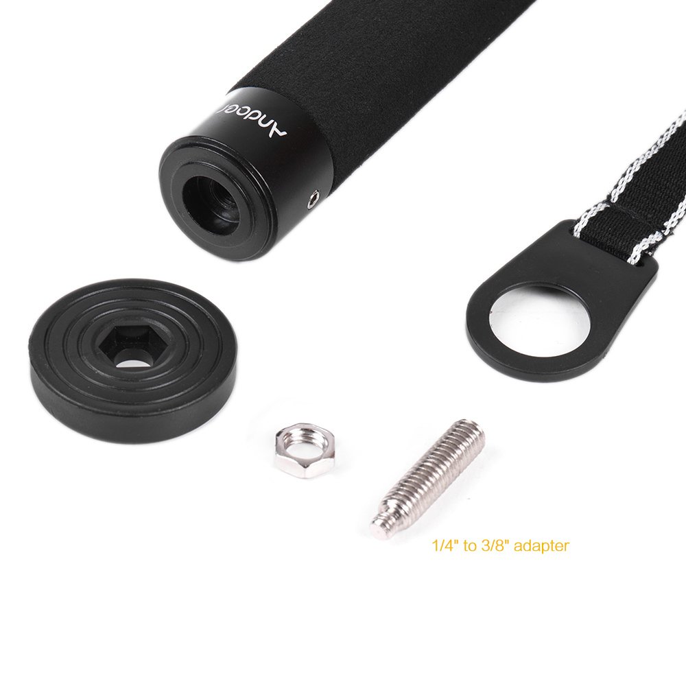 Andoer A-555 - Monopié para cámara Nikon Canon Sony Pentax (aleación de aluminio, 6 secciones)
