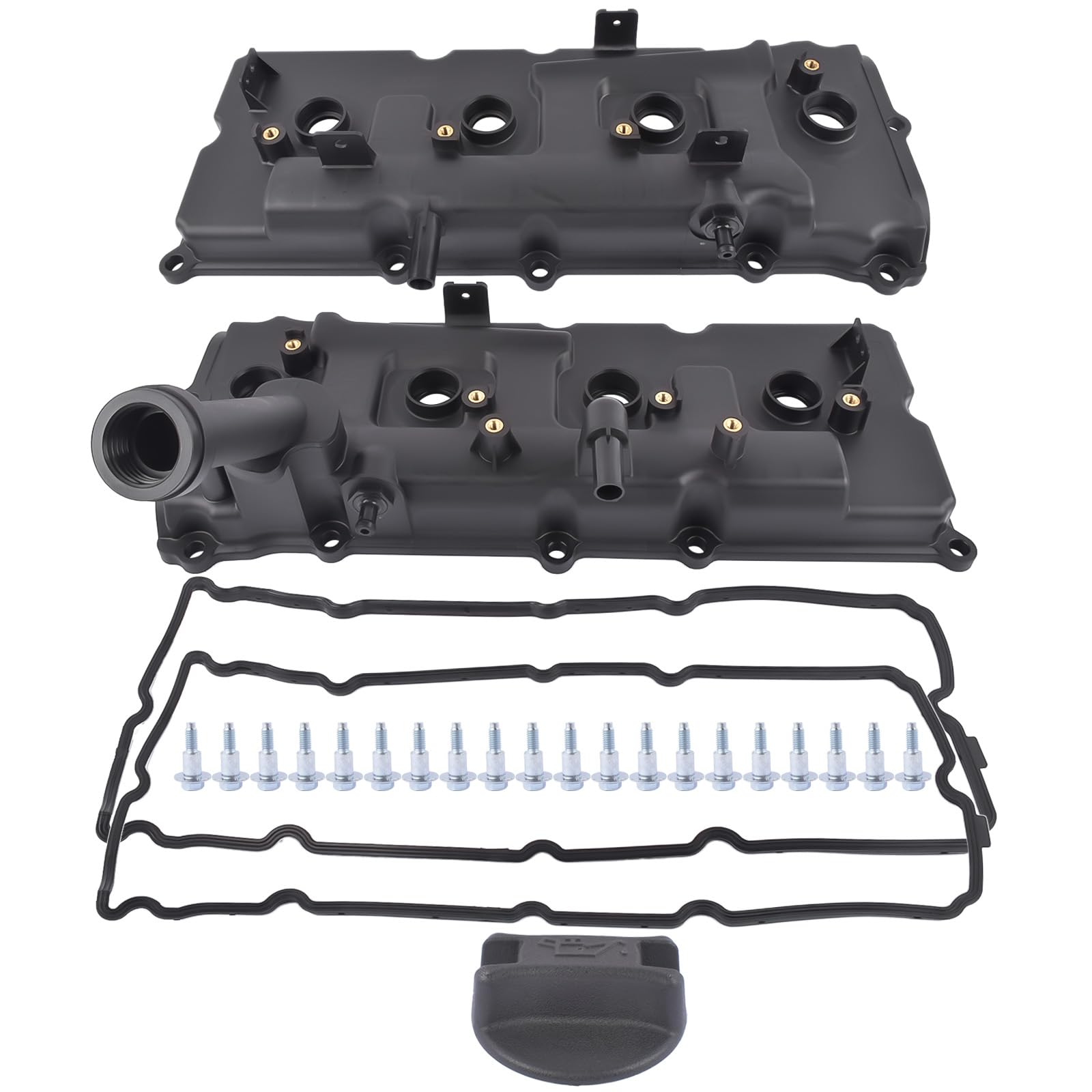 TEKKOAUTO Valve Cover Kit W/ Gasket, Cap & Bolts - Replacement For Nissan Titan Armada Pathfinder NV 5.6L V8 - View #8
