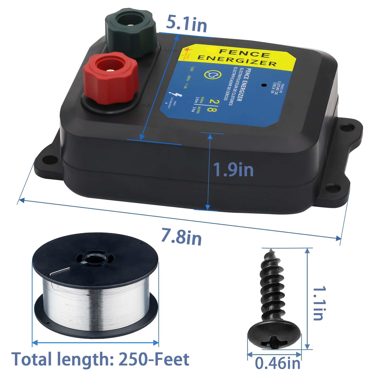 Snapklik.com : Electric Fence Energizer Plus 250,Electric Fence Charger ...