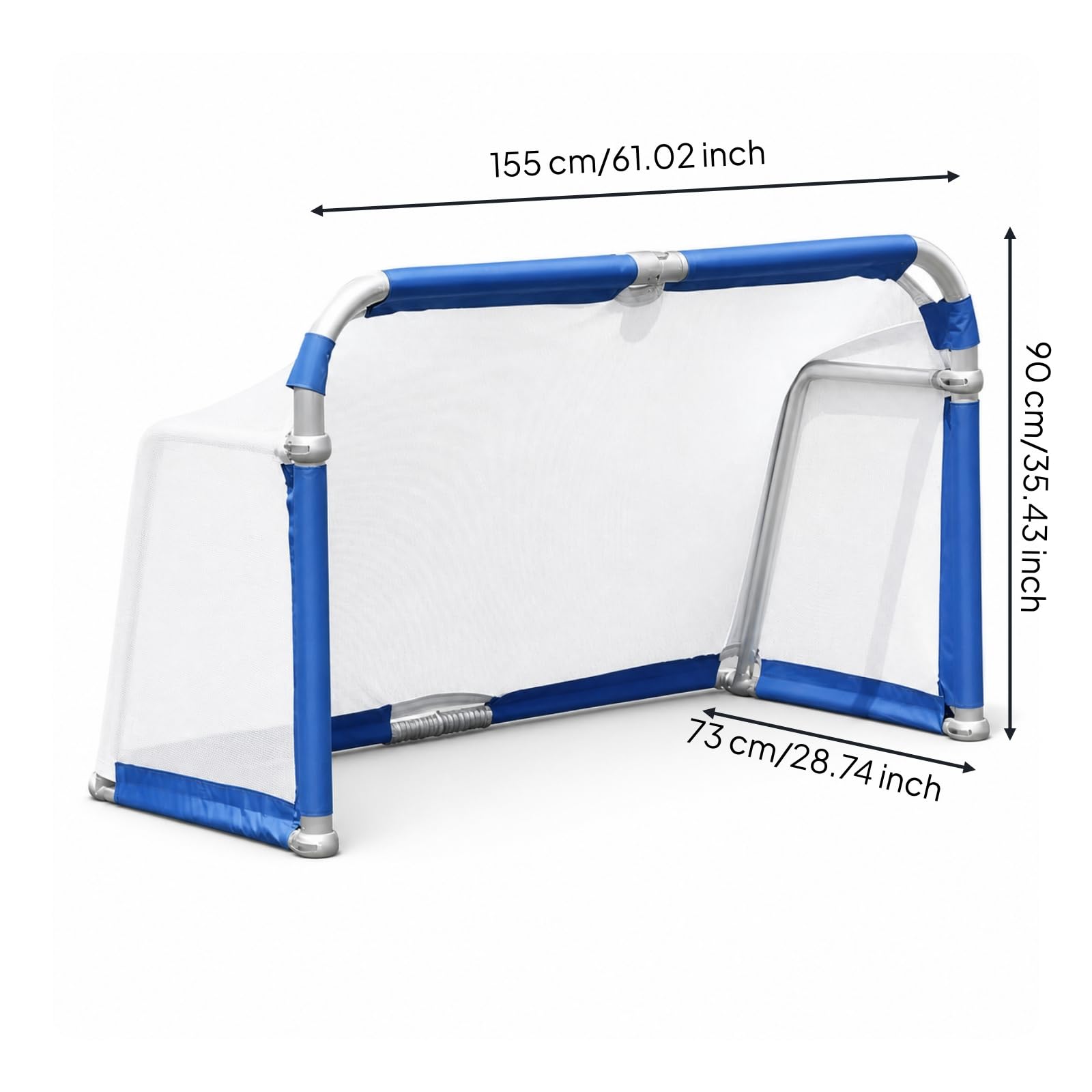 LOVIVER Porta da Calcio Pieghevole Portatile Rete da Calcio Porta Allenamento Bersaglio per Scrimmage Telaio in Lega di Alluminio Leggero E Durevole Chiusura