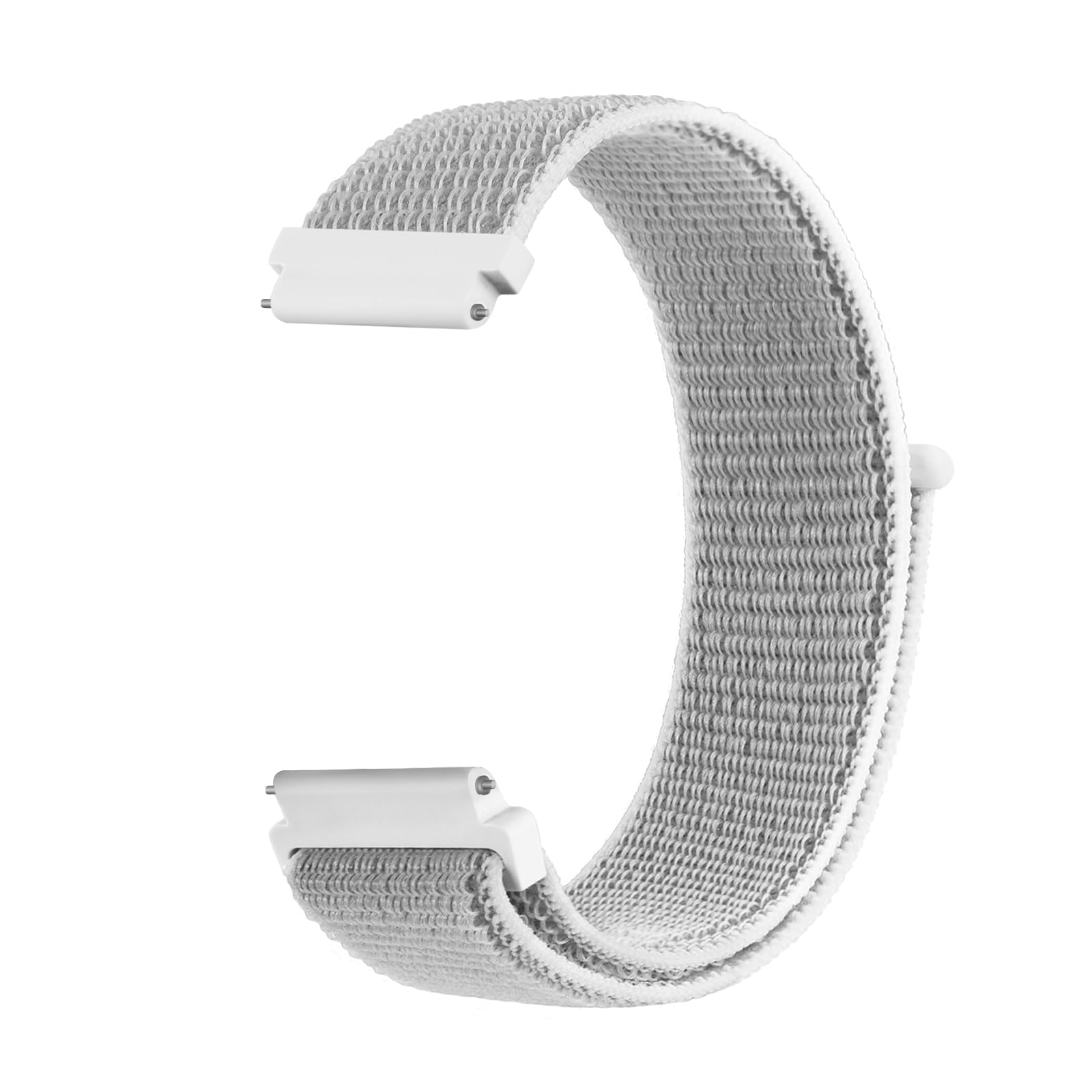 Nylon Strap for Garmin Vivoactive 4s, Venu 3s/2s, Forerunner 255s/265s, Vivomove 3s, 18mm Adjustable Replacement Watch Band Sport Wristband (grey)