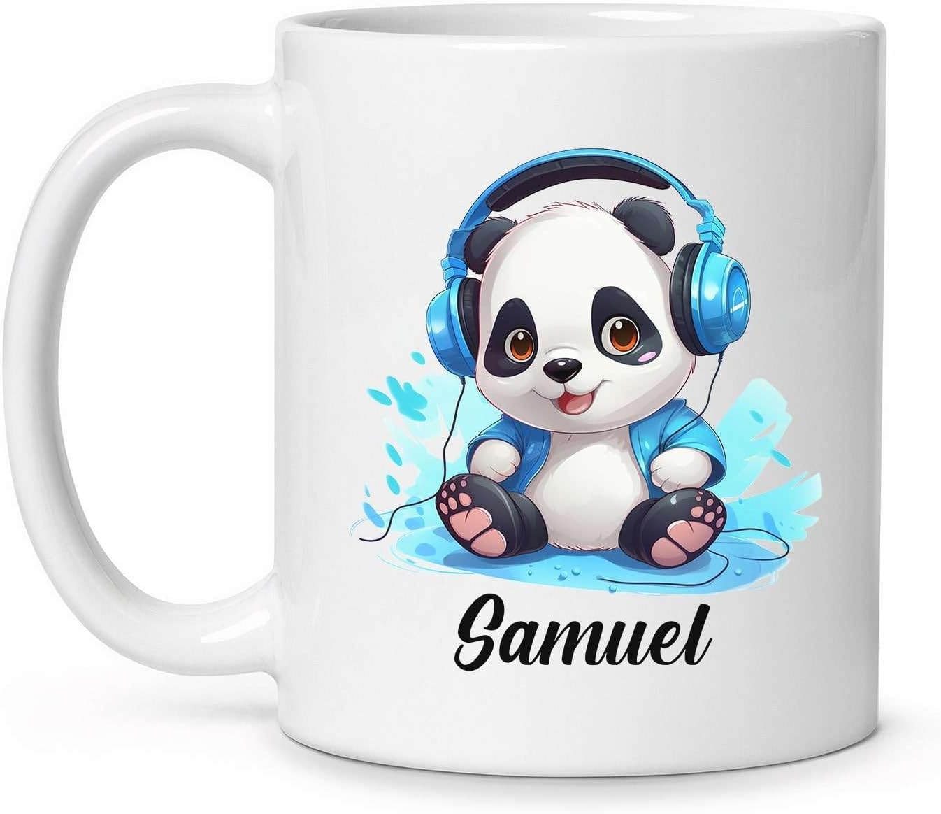 Amazon.com: Personalized Adorable Panda Lovers Musical Travel Mug ...