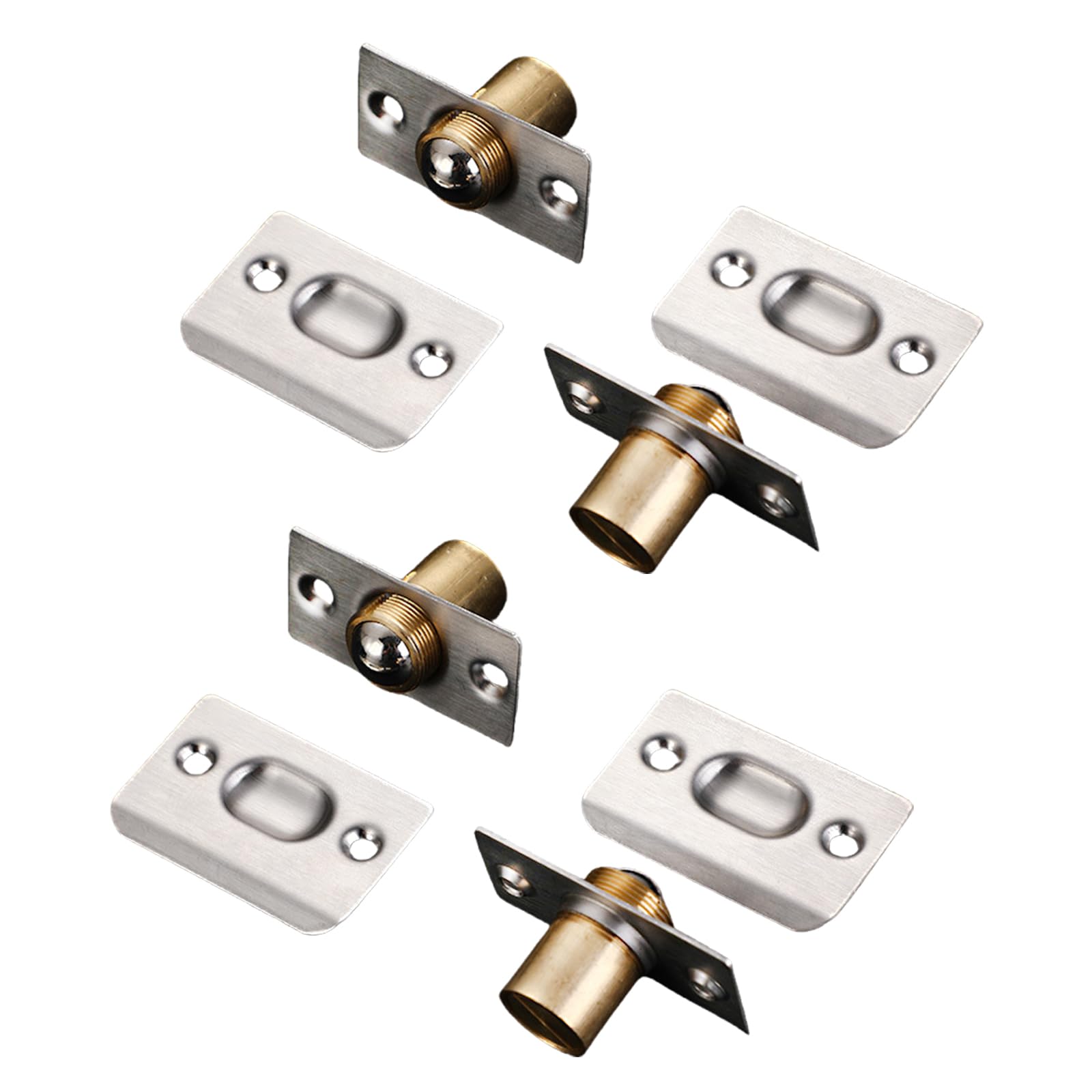 Kalttoy Multicolor 4Pcs Closet Door Balls Catches Replacement French Door For Interior Doors, Cabinet, Closet Internal Adjustable Balls Magnet Latches