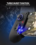 Bluetooth Mobile Game Controller for Nintendo Switch 2 & iOS & Android & Tablets, Wireless Gamepad Grip with Hall Effect Trigger Joystick, Ergonomic Phone Controller for iPhone, iPad Pro, Samsung