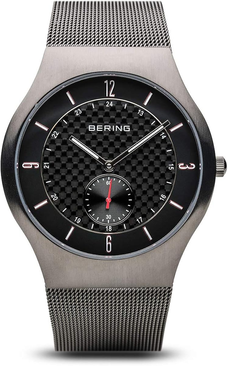 BERING Uomo Analogico Quarzo Classic Orologio con Cinturino in Acciaio inossidabile Cinturino e Vetro zaffiro BERING Uomo Analogico Quarzo Classic Orologio con Cinturino in Acciaio inossidabile Cinturino e Vetro zaffiro
