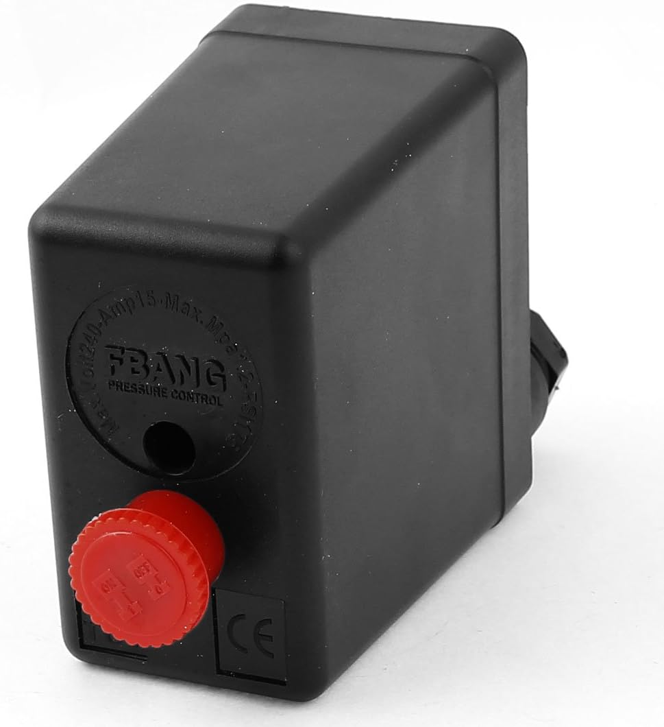 Aexit AC 240V Control electrical 15A 175PSI 1.2Mpa 1/4BSP Port Air Water Compressor Pressure Switch Control Valve