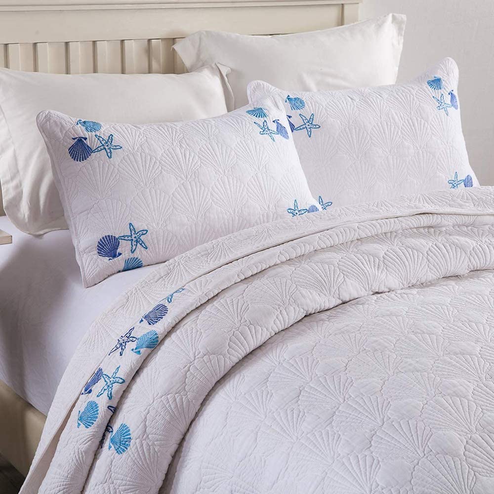 Couvre-lits matelassés pour lit double en coton contre la literie en désordre