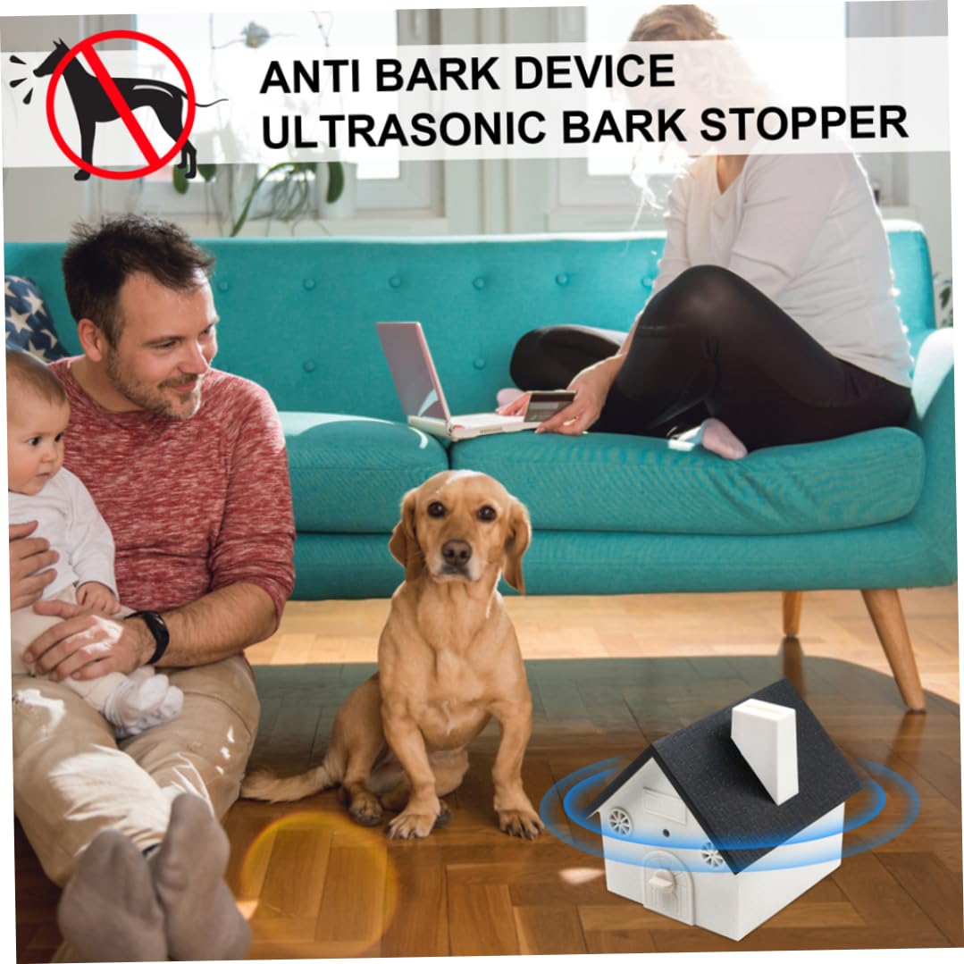 Dispositivi per il controllo dell'abbaio del cane, anti-dispositivo 2 in 1 e strumenti per l'addestramento, scatola antiabbaio impermeabile per esterni (nero), deterrente per l'abbaio del cane