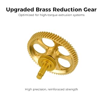 ENOMAKER All-Metal Extruder Gear Kit for Bambu Lab A1,A1 Mini 3D Printer,Upgrade DLC Nano-Coated Hardened Steel+Self-Lubricating Brass Extrusion Gear,Precision Hotend Feed Helical Wheel
