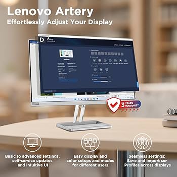 Lenovo L-Series 27 inch (68.5cm) QHD IPS Monitor| 100Hz, 1ms