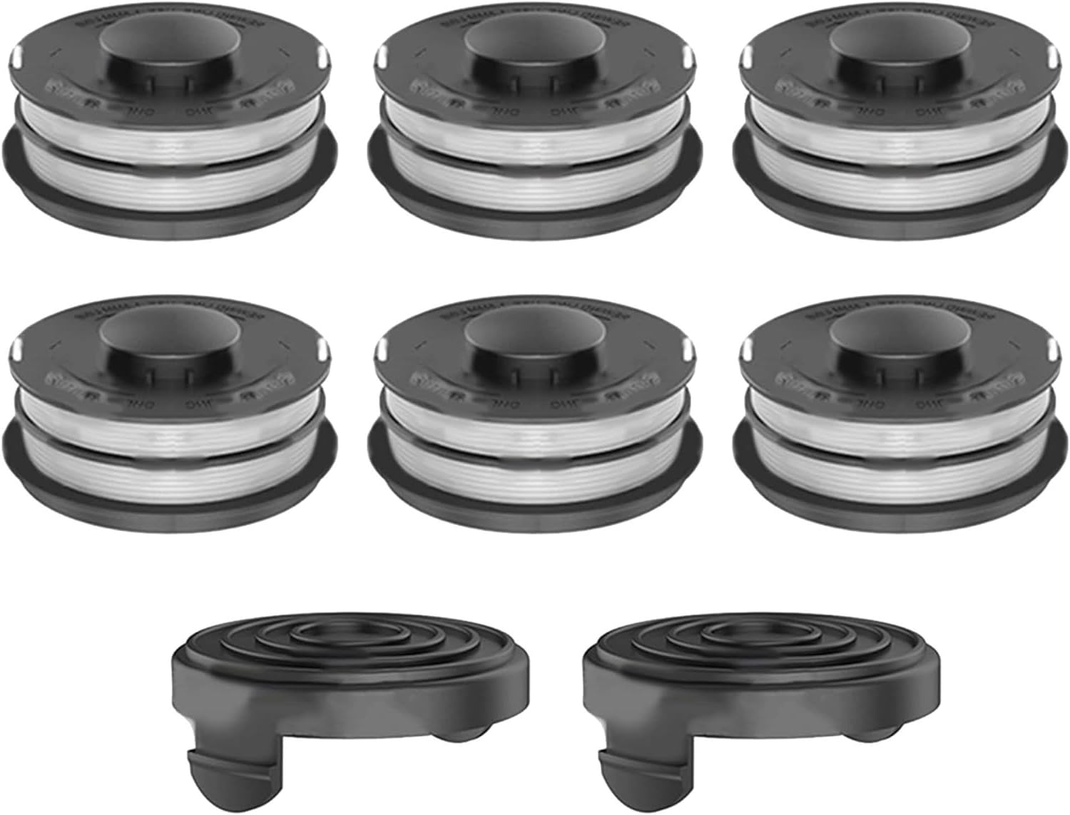 Zhanhai Spool Line +Cap Fits for Einhell GC-ET 4530 3405685 String Trimmers Replacement Accessories,Autofeed Spools ﻿ (B)