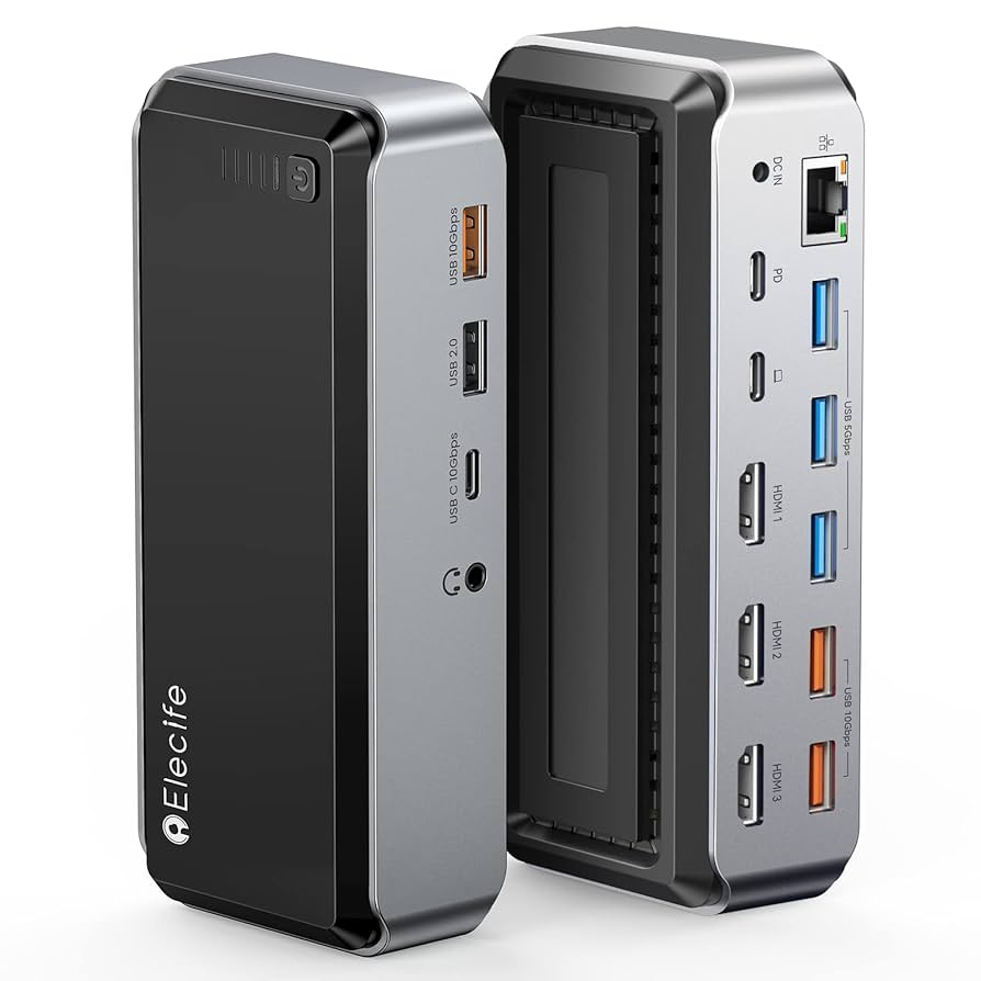 15in1ドッキングステーション 高速データ転送 100W出力USB A C